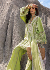 Unstitched 3-PC Luxury Lawn Silk Dupatta By Saira Shakira | NADINE-B
